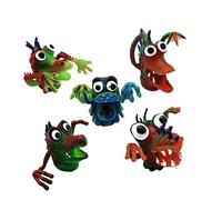 Milisten 5Pièces Marionnettes à Doigts Animales Silicone Éducatives pour Interactifs pour Histoires et Développement Social