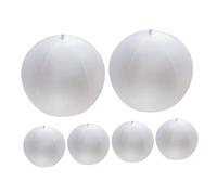 Milisten 6 Pièces Ballons de Plage Gonflables PVC pour Décorations de Mariage et Fête Idéaux pour Backdrops Photos et Ambiance Festive Semi Transparent et
