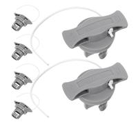 Milisten 6 Pièces Bouchons de Valve Gonflable pour Kayak avec Cordon Antiperte Couvercles Rotatifs Étanches pour Bateaux Pneumatiques Raft Canoë et Paddle Board Accessoires de Remplacement