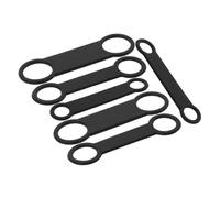 Milisten 6 Pièces Bracelet Élastique pour Plaques Identification Silencieuses pour Chiens Support Antibruit Ajustable Protection Douce pour Colliers Animaux