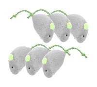 Milisten 6 Pièces en Peluche Souris Simulée Jouet De Souris pour Chat Jouets pour Chat Jouet Interactif pour Chat Jouet À Mâcher Chat Jouet pour Chat Mignon Souris en Peluche Jouet De