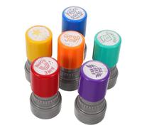 Milisten 6 pièces Enseignants Auto Encreurs Colorés pour Devoirs Kit de Récompense pour Évaluation Rapide Motivation Scolaire et Feedback Clair Classe Primaire