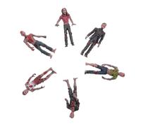 Milisten 6 pièces Figurines Zombies Simulation Réalistes pour Décorations Halloween et Fêtes Modèles Miniatures Effrayants pour Blagues et Micro