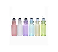 Milisten 6 Pièces Flacon Roll-on Rechargeable en Verre 3ml pour Huiles Essentielles, Portable et Démontable, pour Voyager et Sous-emballage Pratique
