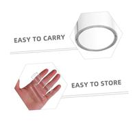Milisten 6 Pièces Guitar Transparent Glass Rings For Electric Acoustic Guitar Portable Finger Sliders For Blues Jazz Country Music Performance