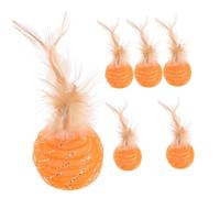 Milisten 6 Pièces Jouets éducatifs pour Chat Jouet Adorable Rouleau de Massage Relaxant pour Chat Jouets pour Animaux de Compagnie Chat + Jouets Interactive Cat Toy Jouets de Boule de Chat
