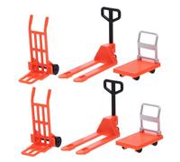 Milisten 6 pièces Jouets Miniatures de Construction pour Garçon Fille Outils de Circulation et Barricades Orange pour Apprentissage Signalisation Routière et Jeu Interactif