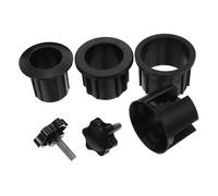 Milisten 6 Pièces Kit Inserts pour Pied de Parasol Adaptateurs pour Base de Parasol de Terrasse Anneaux de Fixation et Bouchons pour Trou de Table de Rechange Résistantes Au Vent