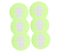 Milisten 6 Pièces Lot de Marqueurs Directionnels Flèches PVC Résistants et Étanches pour Randonnée et Escaliers Stickers Adhésifs Fluorescents Vert pour Orientation Extérieure