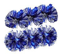 Milisten 6 Pièces Lot de Pompons De Pom-Pom Girl Réutilisables Et Durables pour Garçon Fille Et Adultes Couleurs Éclatantes pour Encourager Équipe