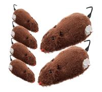 Milisten 6 pièces Mécanique à Remonter Souris Peluche pour Chat et Couleurs Aléatoires Accessoires pour Animaux de Compagnie Couleur Aléatoire Couleur Aléatoire