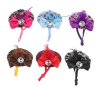 Milisten 6 Pièces Mini Chapeaux Hauts pour Animaux Ajustables Chapeaux Poulet pour Oiseaux et Petits Animaux Accessoires Cosplay et Confortables avec Bande Élastique