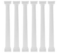 Milisten 6 pièces Mini Pilier Romain Décoratif pour Maison et Bureau Ornement avec Base Stable Accessoire Photo et Décoration de Table pour Jardin Zen et Scènes de Mariage