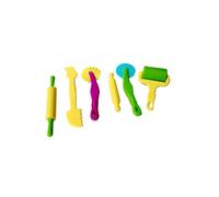 Milisten 6 pièces Outils Pâte à Modeler Plastique pour Garçon Fille Kit DIY Créatif avec Moules et Extrudeuse Éducatif Intérieur et Extérieur