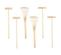 Milisten 6 Pièces Petit Râteau pour Bac à Sable Jouet De Table à Sable Râteau De Plage De Bureau Mini Outil