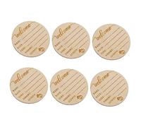 Milisten 6 Pièces plaque bébé signe d'annonce de naissance nouveau-né signe nouveau-né pour l'hôpital pour fille signe de nom panneaux d'annonce en bois pour bébé signes de nom nouveau-né