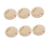 Milisten 6 Pièces plaque bébé signe de nom de bébé signe d'annonce de naissance cartes de bébé jalon mensuel ton signes d'annonce mensuels pour bébé signes d'étape mensuels de bébé en bois