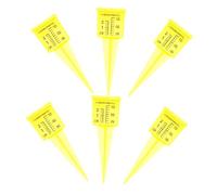 Milisten 6 Pièces Pluviomètre Extérieur Transparent Lot pour Jardin Pelouse Résistant Aux Intempéries Lecture Facile et Installation Compacte