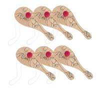 Milisten 6 Pièces Set de Bois à Peindre pour Garçon Fille DIY Plein Air pour Activités Artistiques et Décorations de Fête