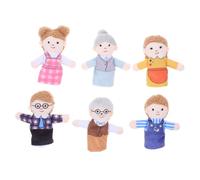 Milisten 6 pièces Set de Marionnettes à Doigts Peluche pour Garçon Fille Créatif Doux et Confortable Jouets Éducatifs pour Raconter des Histoires Développement de la Communication Jeu