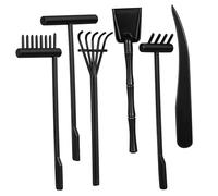 Milisten 6 pièces Set de Râteaux de Sable Miniatures pour Jardin Zen Accessoires de Sandbox Décoratifs Outils de et Décoration Intérieur