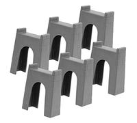 Milisten 6 pièces Supports de Pont pour Train Accessoires de Rails pour Garçon Fille Jouets pour Trains Piliers de Ponts pour Reconstituer
