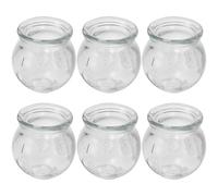 Milisten 6 pièces Ventouses Verre pour Thérapie de Cupping Forte Aspiration et Pratique Kit Massage pour Corps et Kiné Effet Pénétrant pour Activation Circulation Sanguine