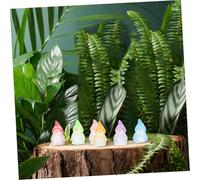 Milisten 60 Pièces Miniature Resin Gnomes Glow-in-The-Dark Figurines for Indoor Outdoor Patio Lawn Plant Pots Micro Landscape