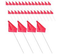 Milisten 60pièces Drapeaux De Marquage Rouges Pour Pelouse Balisage Irrigation Système Jardin Arroseurs Balises Jardin Sol Propriété