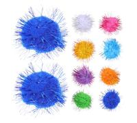 Milisten 60pièces Pack De Jouets pour Chats avec Balles Scintillantes Jouet Interactif pour Chaton Intérieur Balles Enrichissement pour Chats Et De Compagnie