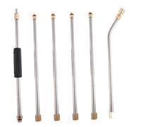 Milisten 6pièces Kit Extension Tiges Nettoyeur Haute Pression INOX Plastiques pour Lavage Voiture Et Maison Jusqu à Psi Rallonge Polyvalente pour Pistolet Eau Balai Eau Haute Pression