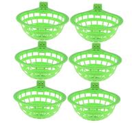 Milisten 6pièces Nids à Oiseaux Plastique pour Canaris Et Pinsons Bassins De Nidification Creux pour Cage Oiseaux Nid Élevage Et Éclosion