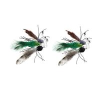 Milisten 6pièces Plumes De Rechange pour Chat Accessoires De Jeu pour Stimulant Instinct De Chasse avec De Plumes Réalistes