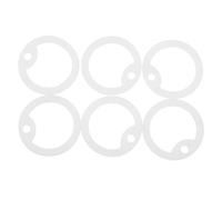 Milisten 6pièces Protection pour Plaque Identité Chien Silicone Housse Insonorisante avec Anneau Antibruit Visible Nuit Et Léger