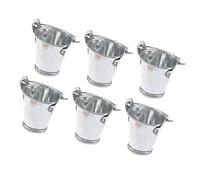 Milisten 6pièces Seaux Miniature Modèle De Seau De Jardinage Décoration pour Maison De Poupée Et Jouets Miniatures