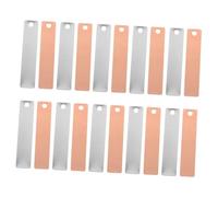 Milisten 8 Paires Plaques Électrodes Cuivre et Zinc pour Expériences de Batterie de Fruits de Matériaux Scientifiques pour Projets DIY Éducation Physique et Chimie