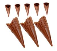 Milisten 8 Pièces Jouets De Modèle Conique Faux Cornet De Glace Enfant Décorations De Cornet De Crème Glacée Faire La Fête Simulé Mignon Réaliste Simuler Coloré Décor De Bricolage Café PVC