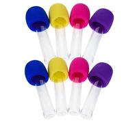 Milisten 8 pièces Microphone Coloré Plastique Accessoire Disco pour Fête Anniversaire Faux Micro pour Karaoké Garçon Fille Décor Scène Karaoké Party