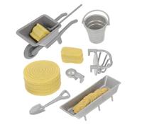 Milisten 8 Pièces Mini Figurines de Ferme pour Garçon Fille Accessoires de Jeu Éducatifs pour Jouer et Décorer de Poupées et Tables