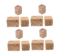 Milisten 8 pièces Miniatures de Balles de Foin Bois Décorations Automne Réalistes pour Maison de Poupée et Artisanat DIY Accessoires Fermes et Stalles Balles de Paille Miniatures Légères