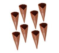 Milisten 8 pièces Modèles de Cônes de Glace Artificiels PVC Mini Cornets Souples et pour Accessoires DIY Décoration et Photographie