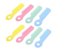 Milisten 8 Pièces Peigne Garçon Fille Doux pour Chevelu Sensible Brosse Coiffure Ergonomique Né Soins Capillaires Sûrs pour Nourrissons et Tout-petits Accessoires de Toilettage Portables