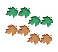 Milisten 8 pièces Reptile Feeding Dish Set Large Maple Leaf Water and Food Bowls for Turtles Lizards Bearded Dragons Small Snakes