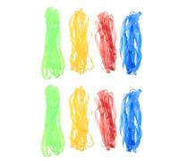 Milisten 8 Pièces Saut Avec Élastique Pour Enfants Corde à Sauter Chinoise Corde Élastique Jeu De Fitness Pour L'extérieur Torsion En Caoutchouc Jeu De à Sauter Pour Enfants