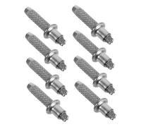 Milisten 8 pièces Set de Embouts Remplaçables pour Bâtons de Randonnée Pointe Acier Au et Tungstène Accessoires Polyvalents pour Trekking et Activités de Plein Air
