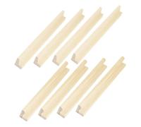 Milisten 8 Pièces Supports Bois pour Dominos Ensemble de Support de Jeu Bois pour Dominos Accessoire DIY