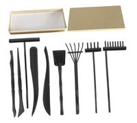 Milisten 9 pièces Mini Râteaux Zen pour Jardin Méditatif Accessoires Décoratifs Plastique pour Création et Aménagement de Mini Jardins Zen