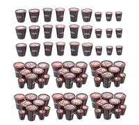 Milisten 90pièces Mini Tasses à Café Résine pour Maison De Poupée Décorations De Cuisine Accessoires Miniatures Fausses Boissons Collection De Miniatures