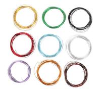 Milisten 9Roll Fil Aluminium Anodisé pour Bonsaï Fil Entraînement pour Jardinage Intérieur et Extérieur Kit Polyvalent pour Fixation et Modelage des Plantes