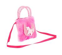 Milisten à bandoulière en Peluche Moelleux Sacs à Main pour Filles Licorne à Main Duveteux Messager en Velours côtelé Mini Porte-Monnaie Enfant Chiffon